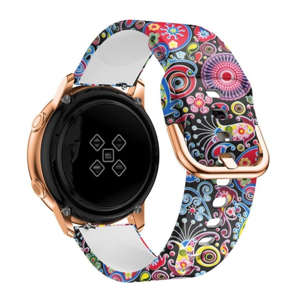 Universal Replacement Infinite Illusion Silicone Strap 18mm - Colorful jellyfish