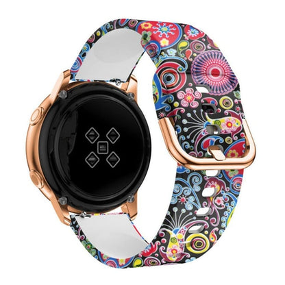 Universal Replacement Infinite Illusion Silicone Strap 18mm - Colorful jellyfish