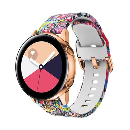 Universal Replacement Infinite Illusion Silicone Strap 19mm - Colorful jellyfish