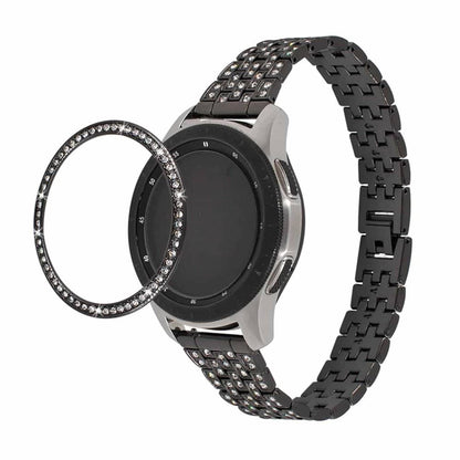 Crystal Bezel Ring for Samsung watch 46mm - Silver