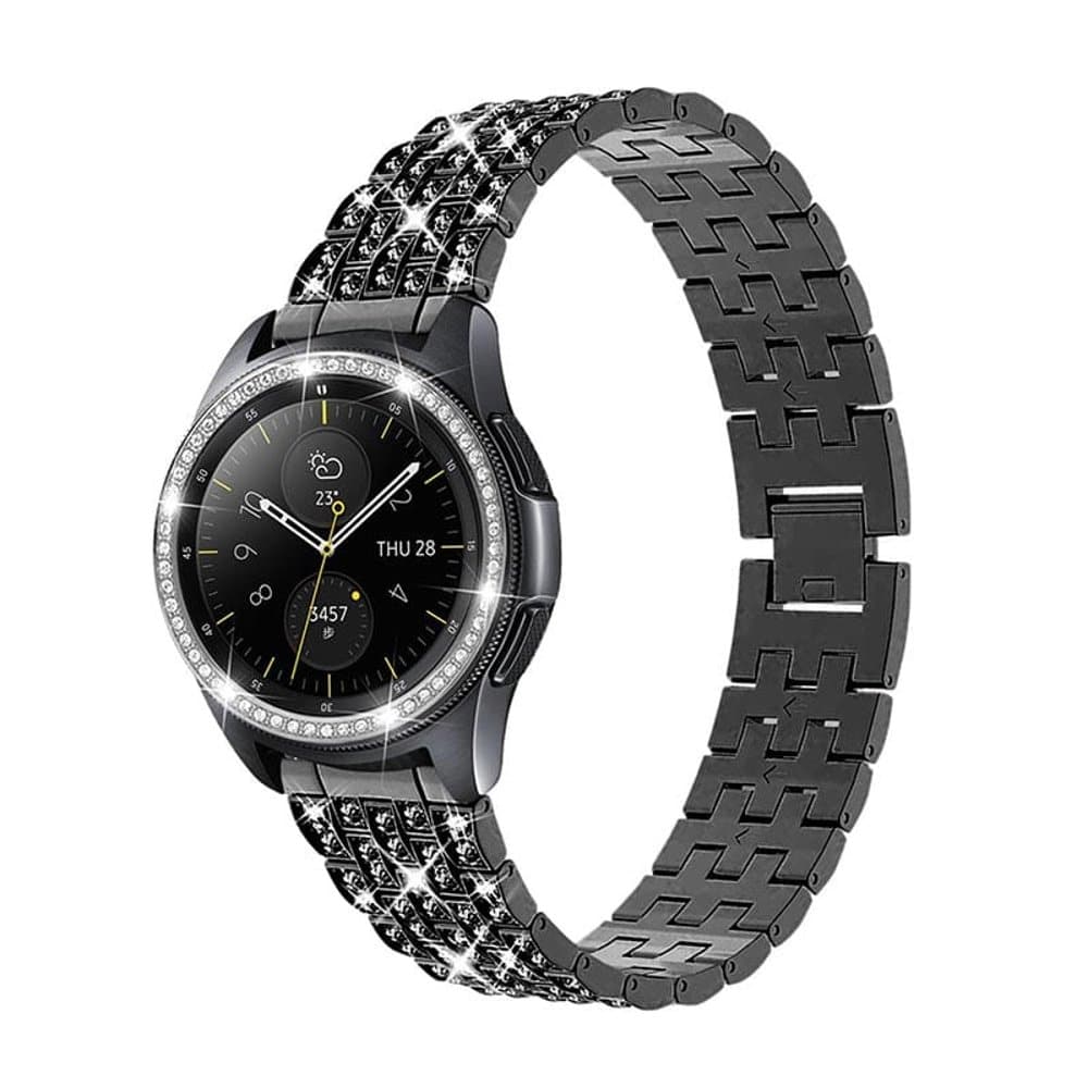 Crystal Bezel Ring for Samsung watch 46mm - Black