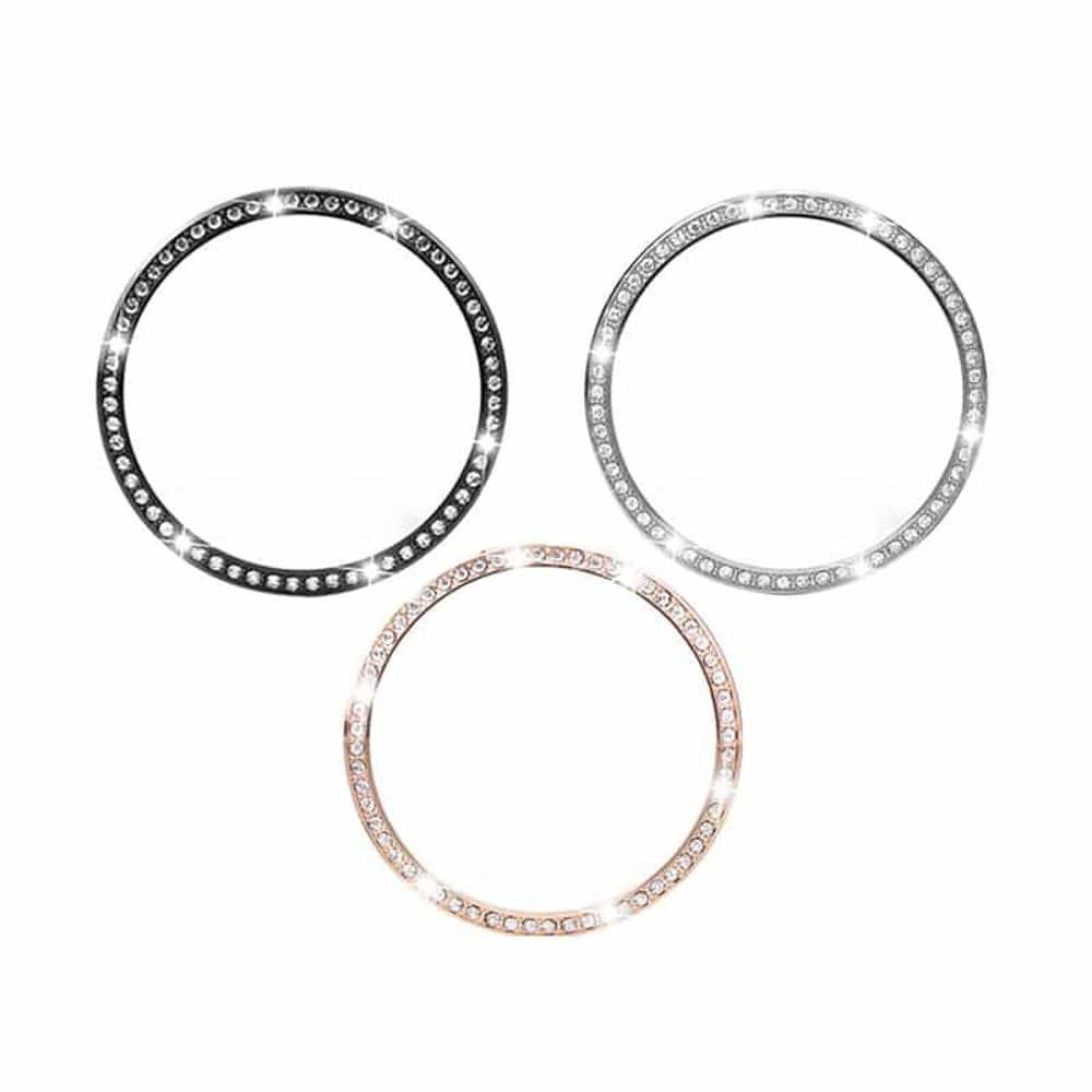 Crystal Bezel Ring for Samsung watch 46mm - Silver