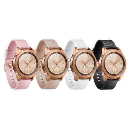 Silicone Strap for SAMSUNG Galaxy 42mm SM-R810 S/M Rose Gold