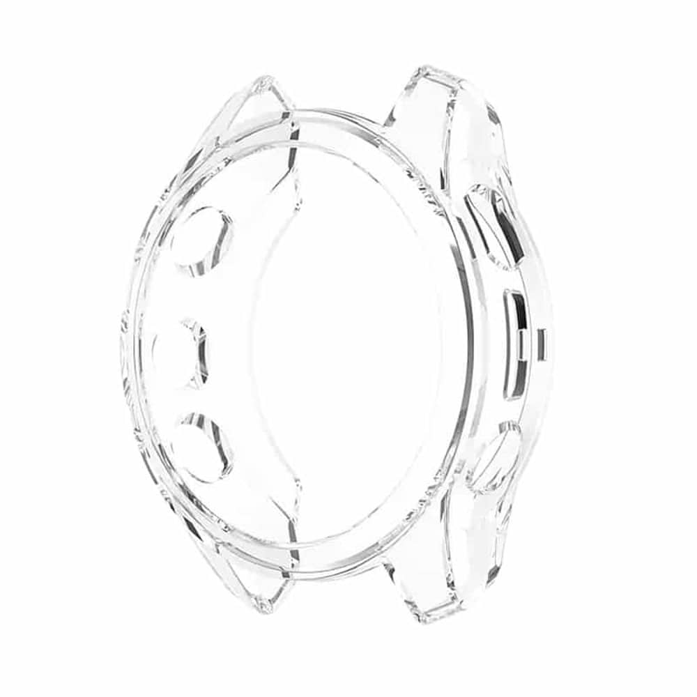 TPU Protective Bumper Cover for Garmin Fenix 7S- Clear Black 42mm