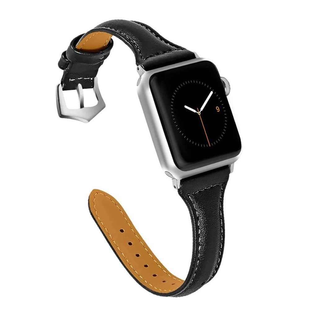 T shape Leather Strap for 38/40/41mm Apple Watch- Frost Green