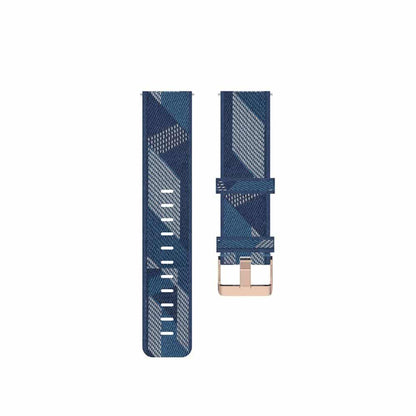 18mm Garmin Vivomove 3S/Vivoactive 4S nylon strap - Grey strips
