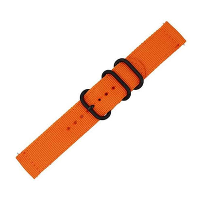 24mm Universal watch replacement nylon strap - Orange