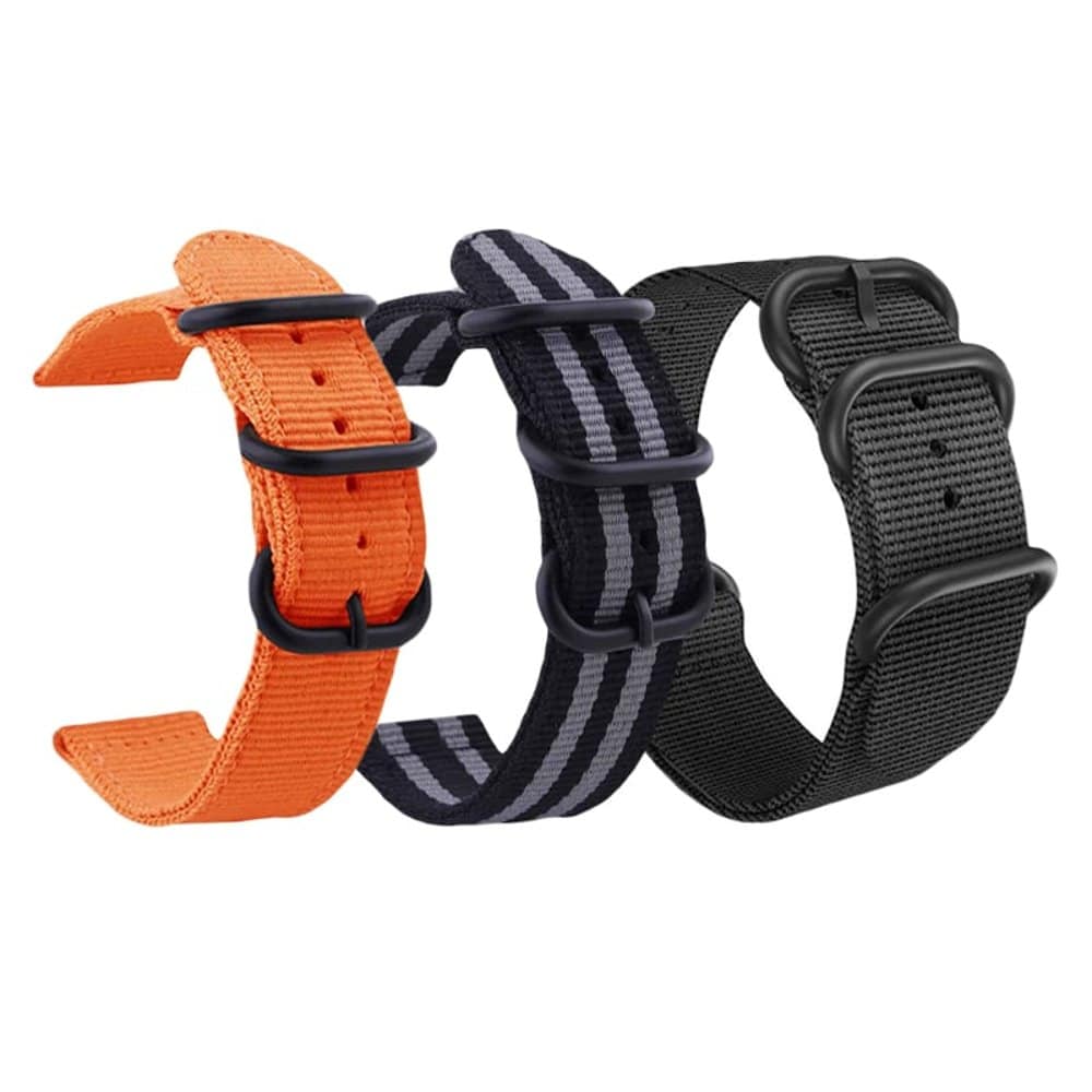 24mm Universal watch replacement nylon strap - Orange