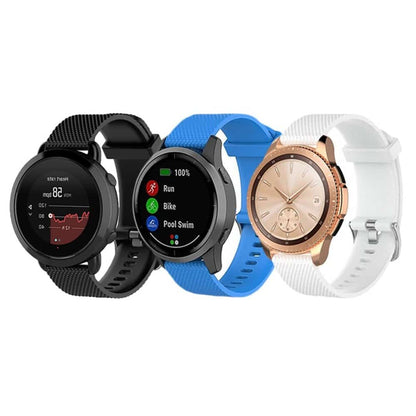 Silicone Quick Release Strap for Garmin Vivoactive 3/Forerunner 245/645/Venu/Suunto Fitness/Polar Ignite - Pink