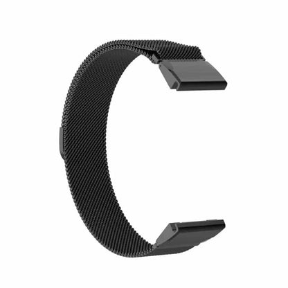Garmin Fenix Quickfit 5/6/Plus/935 Milanese steel strap - Black
