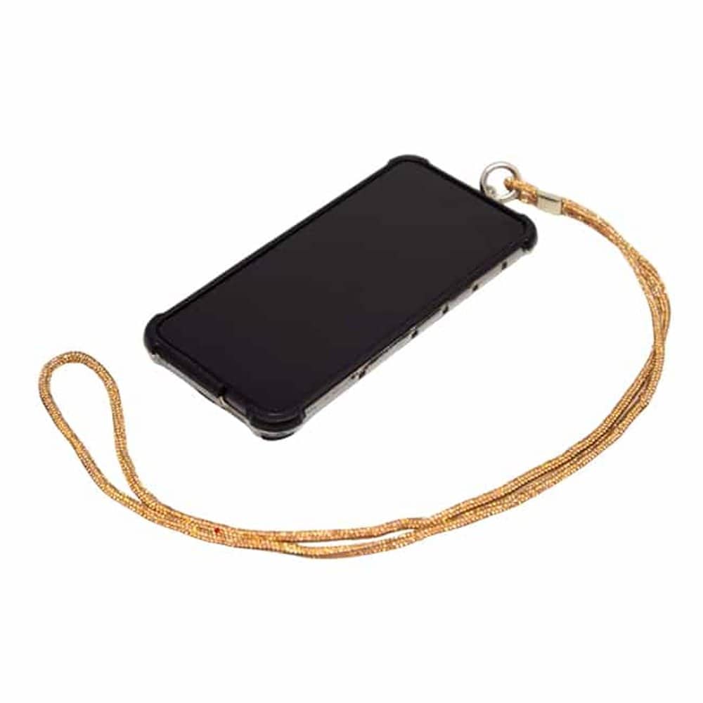 Universal Cell Phone Diamond Lanyard Compatible with all smart phone - 1x Diamond Nylon Neck Strap, 1x Diamond Wrist Strap(20cm) - Black