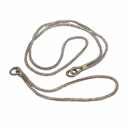 Universal Cell Phone Diamond Lanyard Compatible with all smart phone - 1x Diamond Nylon Neck Strap, 1x Diamond Wrist Strap(20cm) - Silver