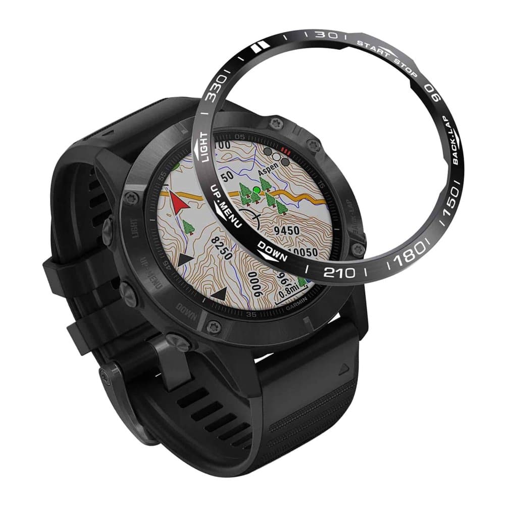 Garmin Fenix 6X/6X Pro stainless-steel watch bezel - Blue