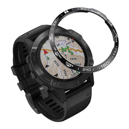 Garmin Fenix 6X/6X Pro stainless-steel watch bezel - Blue