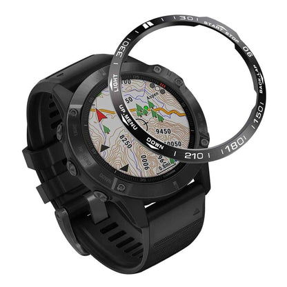 Garmin Fenix 6/Fenix 6 Pro stainless-steel watch bezel - Black