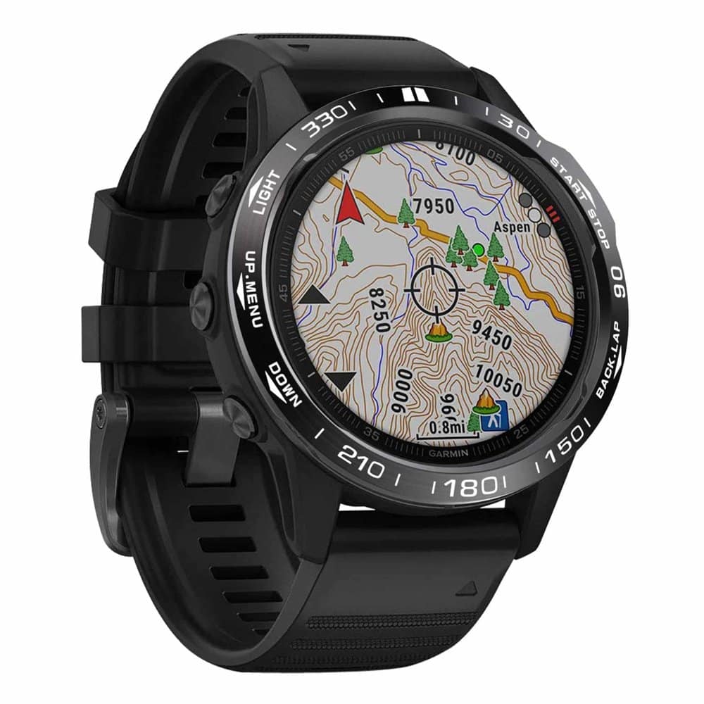 Garmin Fenix 6/Fenix 6 Pro stainless-steel watch bezel - Black