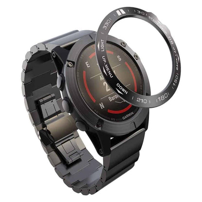Garmin Fenix 5X stainless-steel watch bezel - Black