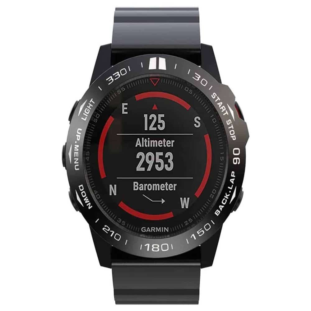 Garmin Fenix 5X stainless-steel watch bezel - Black