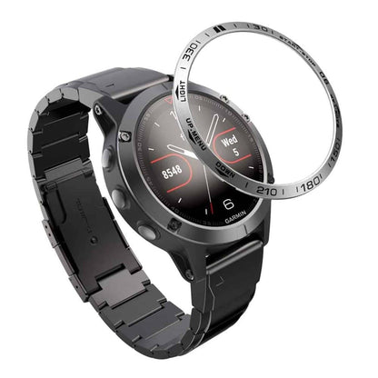 Garmin Fenix 5/5 Plus stainless steel watch bezel - Blue