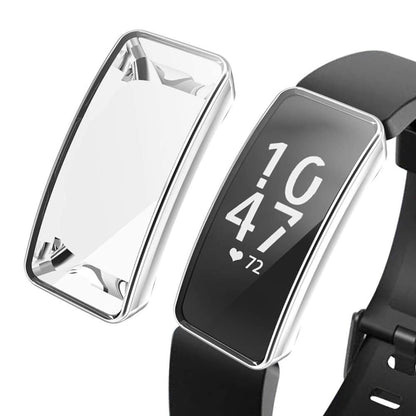 Fitbit Inspire/Fitbit Inspire HR Protective Anti-Shatter TPU Case- Silver