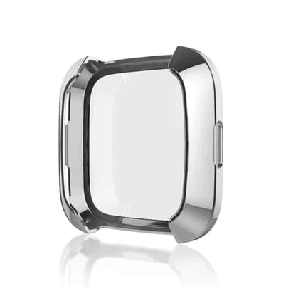 Soft Full Face Screen Protector Case for Fitbit Versa 1- Black