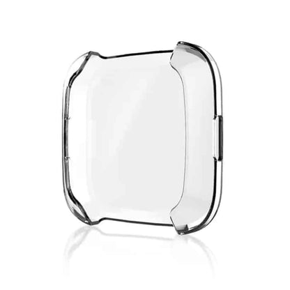 Soft Full Face Screen Protector Case for Fitbit Versa 1- Black