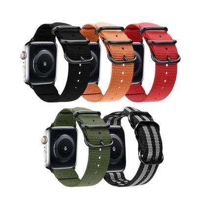 38/40/41mm Apple Watch nylon strap - Black & grey