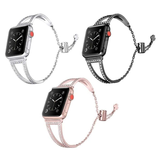 Jewelry Bracelet Strap for 42/44/45/49mm Apple Watch - Silver