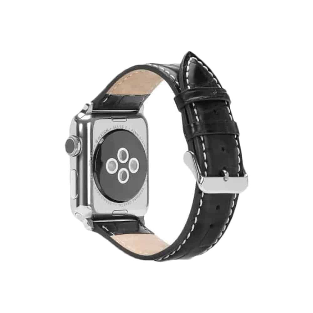 Stylish Leather Strap for Apple iWatch 38/40/41mm - Black