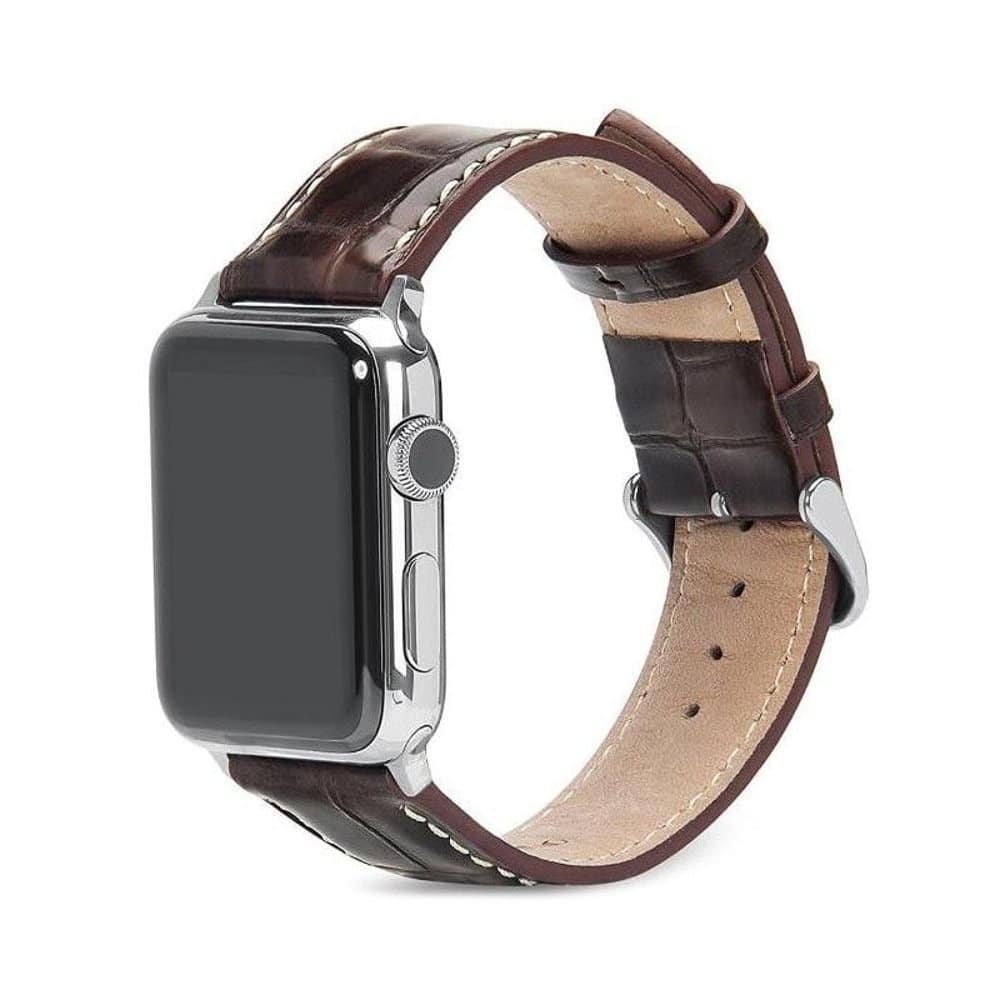 Stylish Leather Strap for Apple iWatch 38/40/41mm - Black