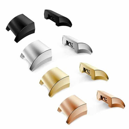 18mm Fitbit Charge 2 strap steel adapter connectors - Silver