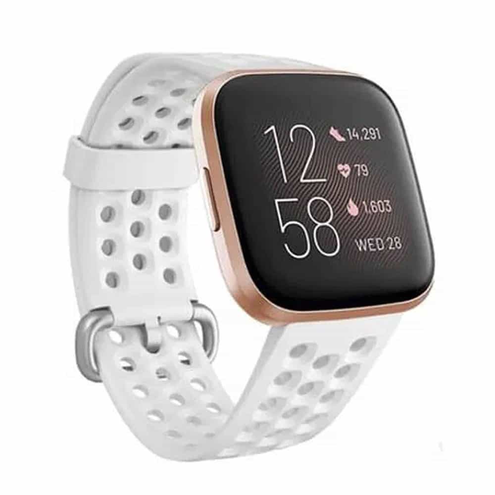 Fitbit Versa/Versa 2/Versa Lite silicone strap - White (S-M)