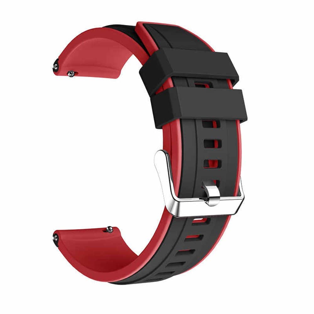 22mm Polar Grit X Replacement Silicone Strap (Adjustable S-M-L)- Black & Green