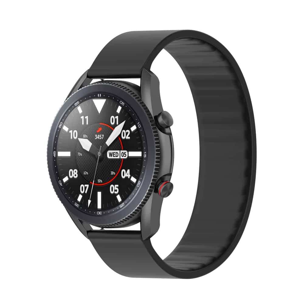 Universal Solo Loop Band Strap For Samsung & Huawei Watches 22mm, Size:L