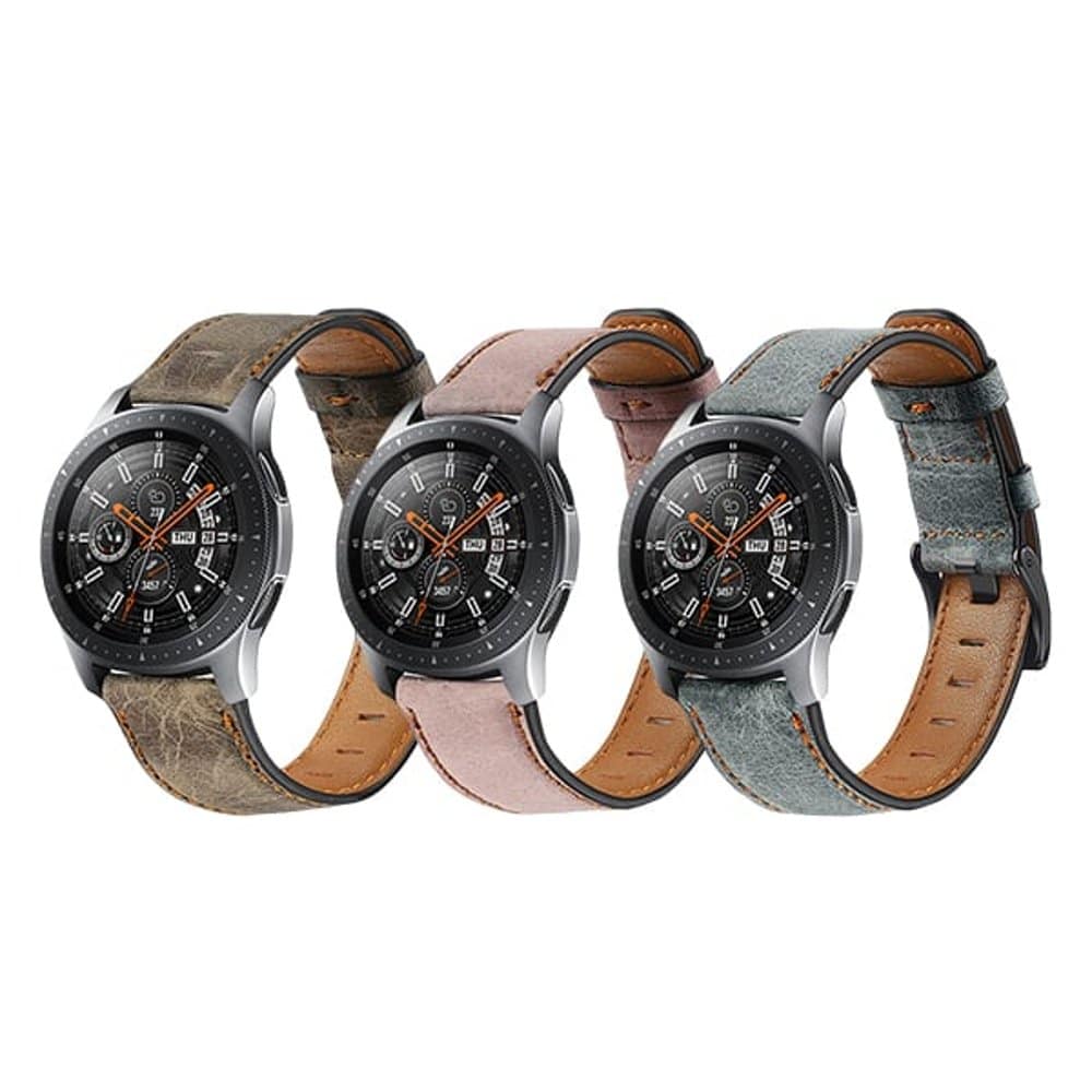 Universal Leather Band Strap 22mm Vintage - Brown