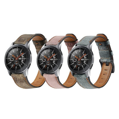 Universal Leather Band Strap 22mm Vintage - Brown