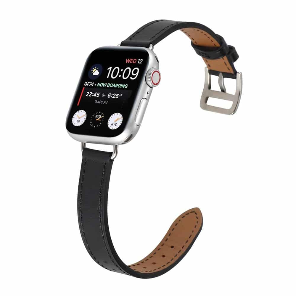 Slim Leather Band Strap for Apple Watch 38/40/41mm - Red