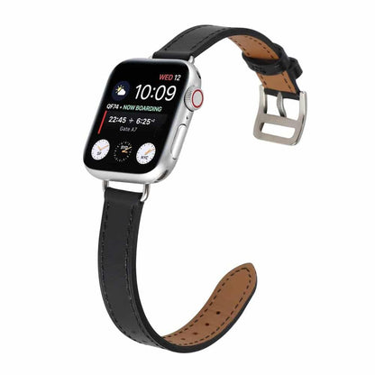 Slim Leather Band Strap for Apple Watch 42/44/45/49mm - White