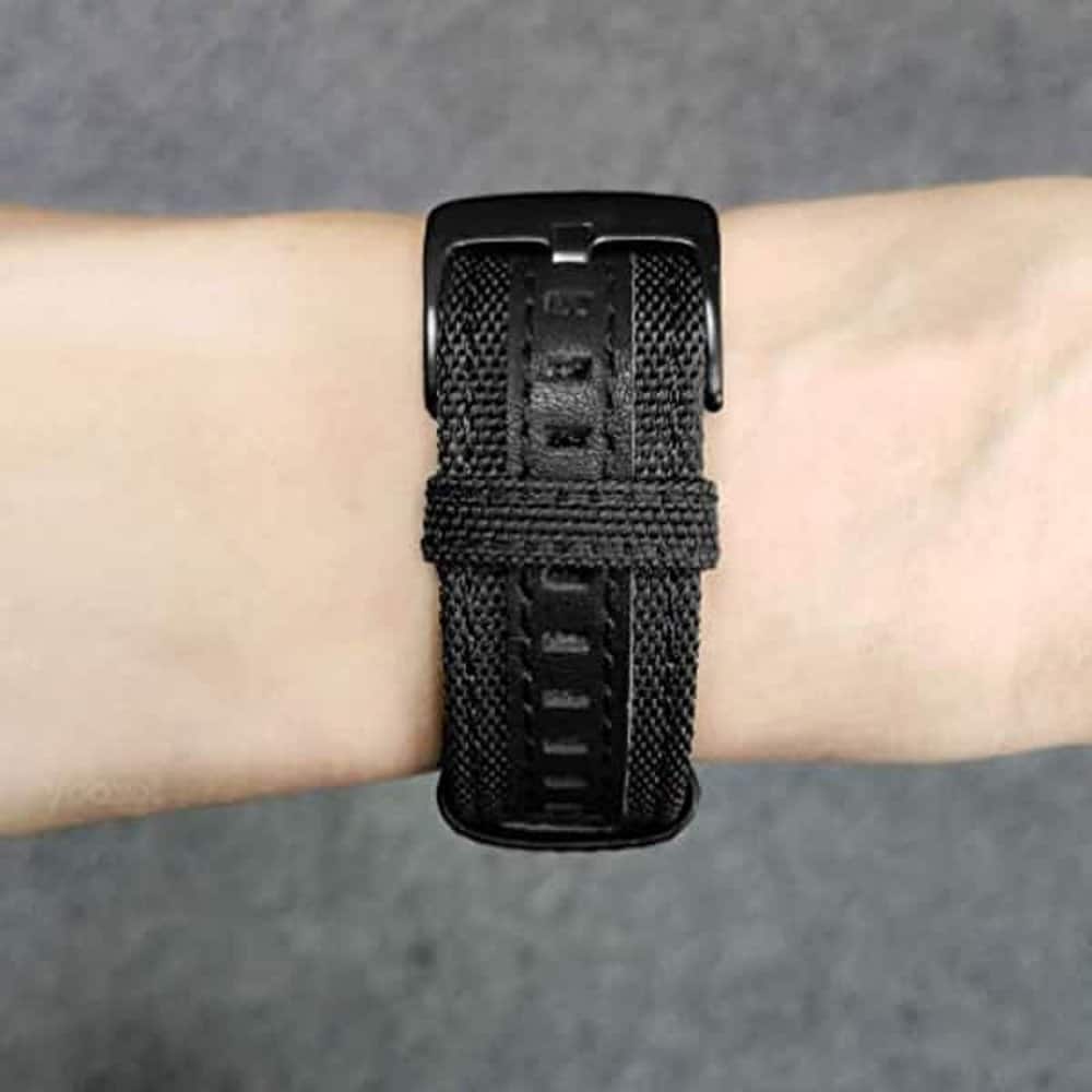 Quick Fit 20mm NOTA Nylon Durable Sweatproof Watch Band Strap for Garmin Fenix 5S - Green