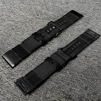 Quick Fit 20mm NOTA Nylon Durable Sweatproof Watch Band Strap for Garmin Fenix 5S - Green