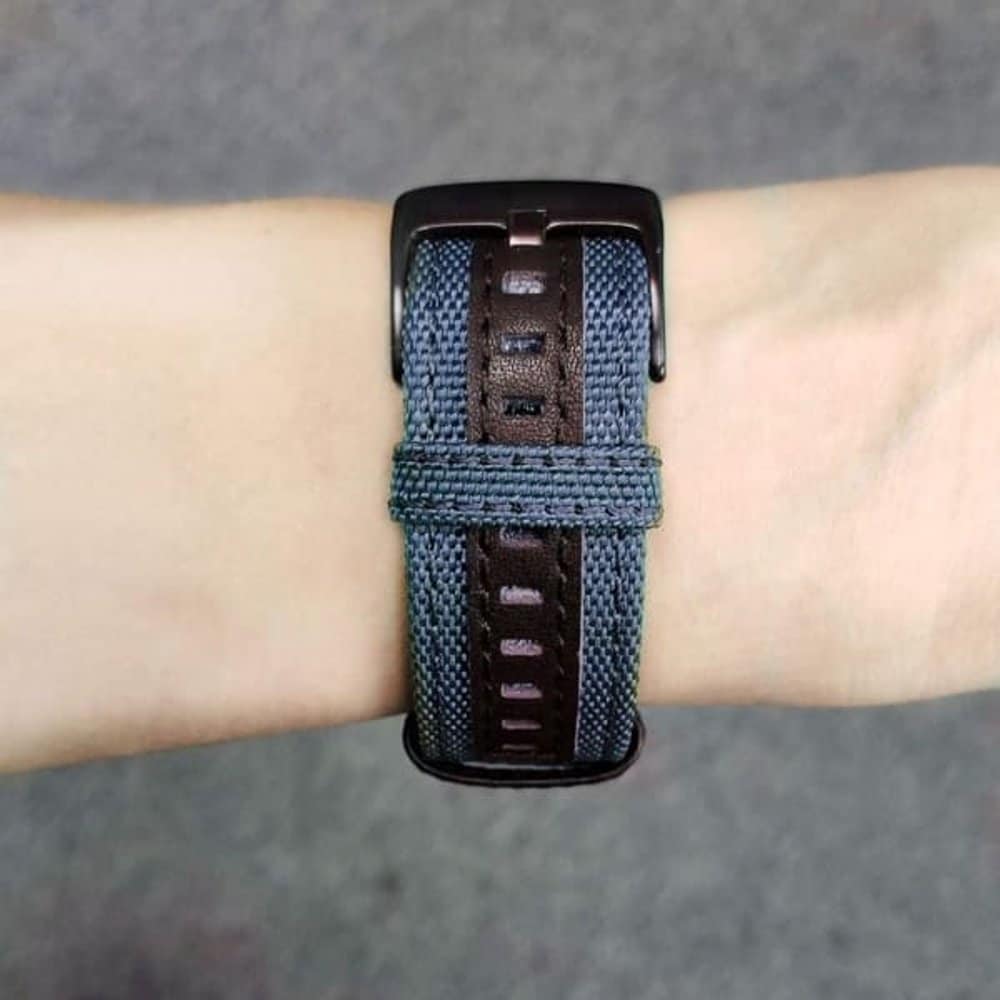 Quick Fit 26mm NOTA Nylon Durable Sweatproof Watch Band Strap for Garmin Fenix 5X/5X Pus/Fenix 3/3 HR/D2/Descent Mk1 - Navy