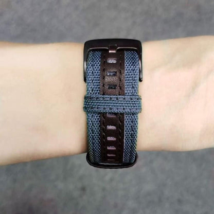 Quick Fit 26mm NOTA Nylon Durable Sweatproof Watch Band Strap for Garmin Fenix 5X/5X Pus/Fenix 3/3 HR/D2/Descent Mk1 - Navy