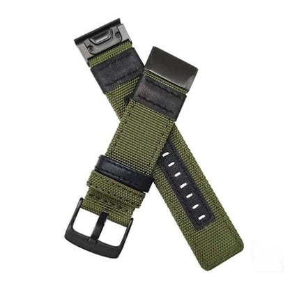 Quick Fit 26mm NOTA Nylon Durable Sweatproof Watch Band Strap for Garmin Fenix 5X/5X Pus/Fenix 3/3 HR/D2/Descent Mk1 - Navy