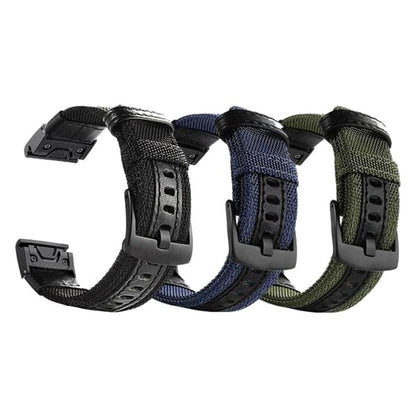 Quick Fit 26mm NOTA Nylon Durable Sweatproof Watch Band Strap for Garmin Fenix 5X/5X Pus/Fenix 3/3 HR/D2/Descent Mk1 - Navy
