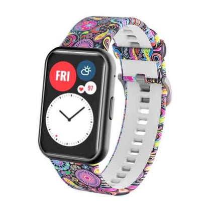 Silicone Band for Huawei Watch Fit - Painting