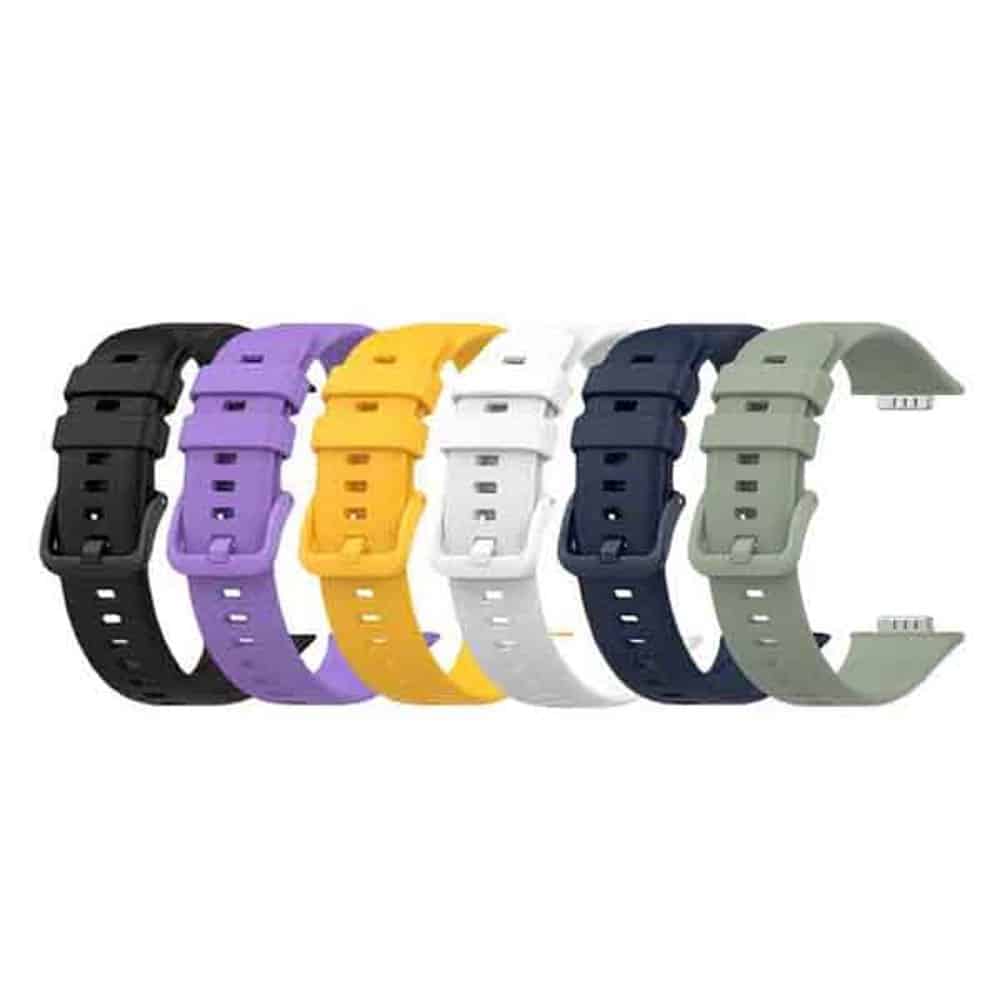 Silicone strap for huawei fit 2/huawei watch fit2 active/huawei watch fit2 classic/huawei watch fit2 Elegant - White