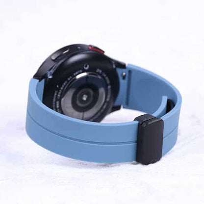 20mm Magnetic Silicone Strap for Samsung Galaxy Watch 5 M/L - Premium Blue