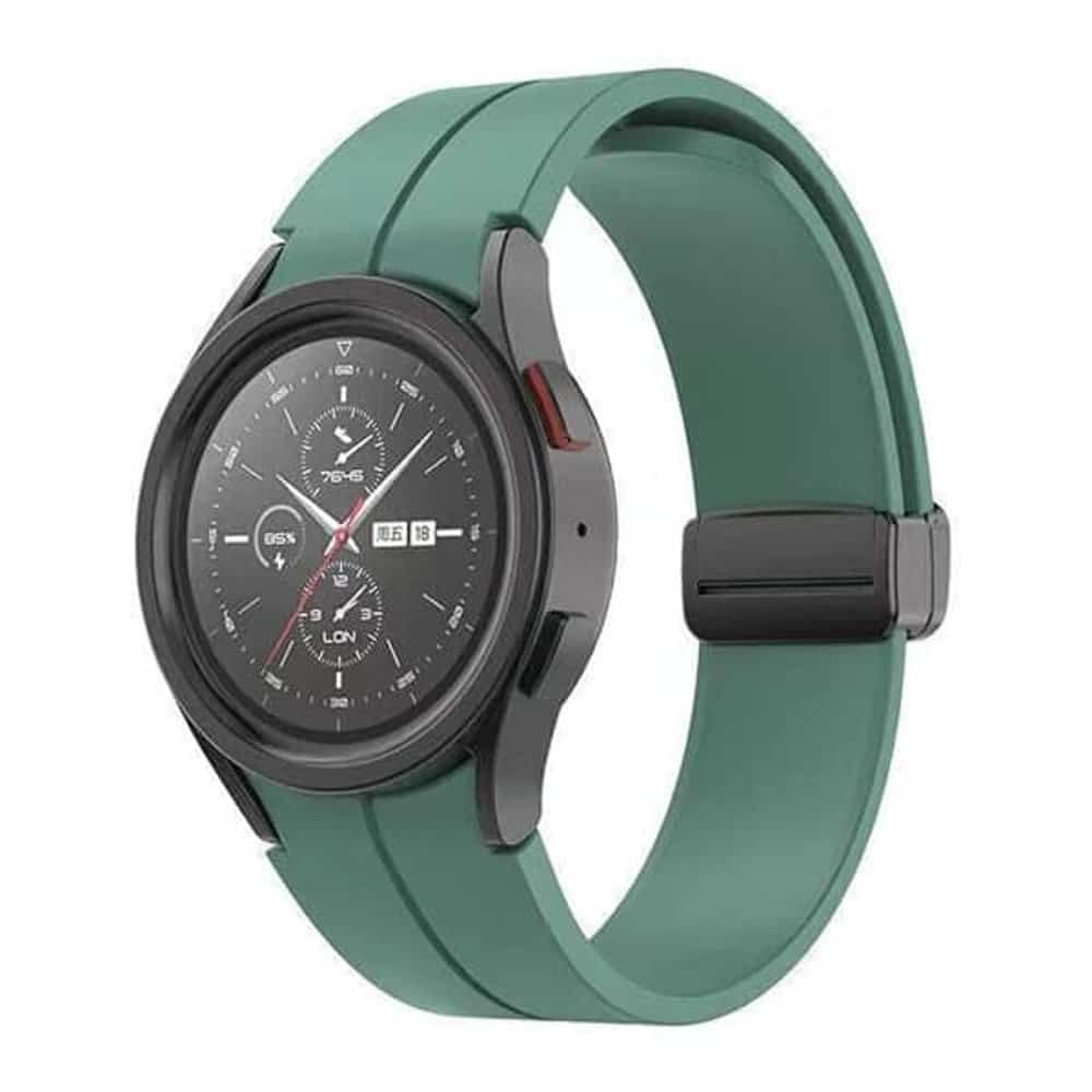 20mm Magnetic Silicone Strap for Samsung Galaxy Watch 5 M/L - Black