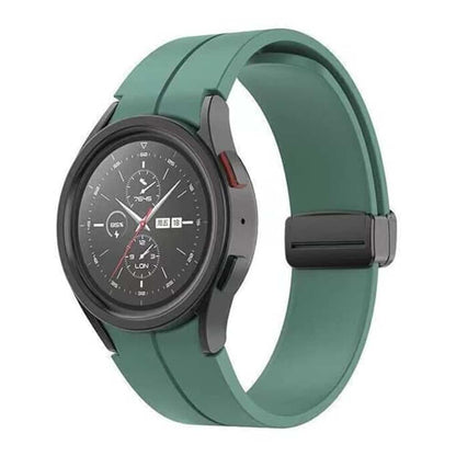 20mm Magnetic Silicone Strap for Samsung Galaxy Watch 5 M/L - Premium Blue