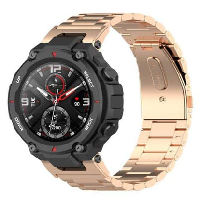 Amazfit T-Rex 3 link stainless steel strap (M) - Black + Link removal tool